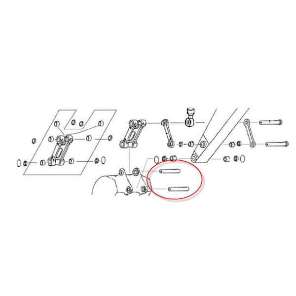 Aftermarket 2419P1664D1 New Fits CAT Fits Caterpillar Crawler Excavator Bucket Linkage Pin S BAN90-0218 - main